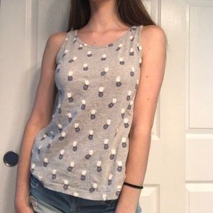 Grey with pineapples shirt